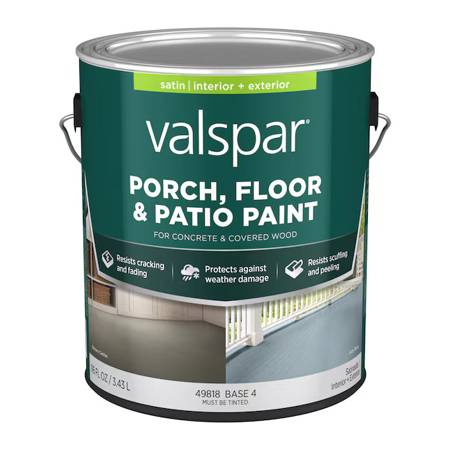 Valspar Base 4 Tintable Satin Interior/Exterior Porch and Floor paint ( 1-gallon ) | Lowe's