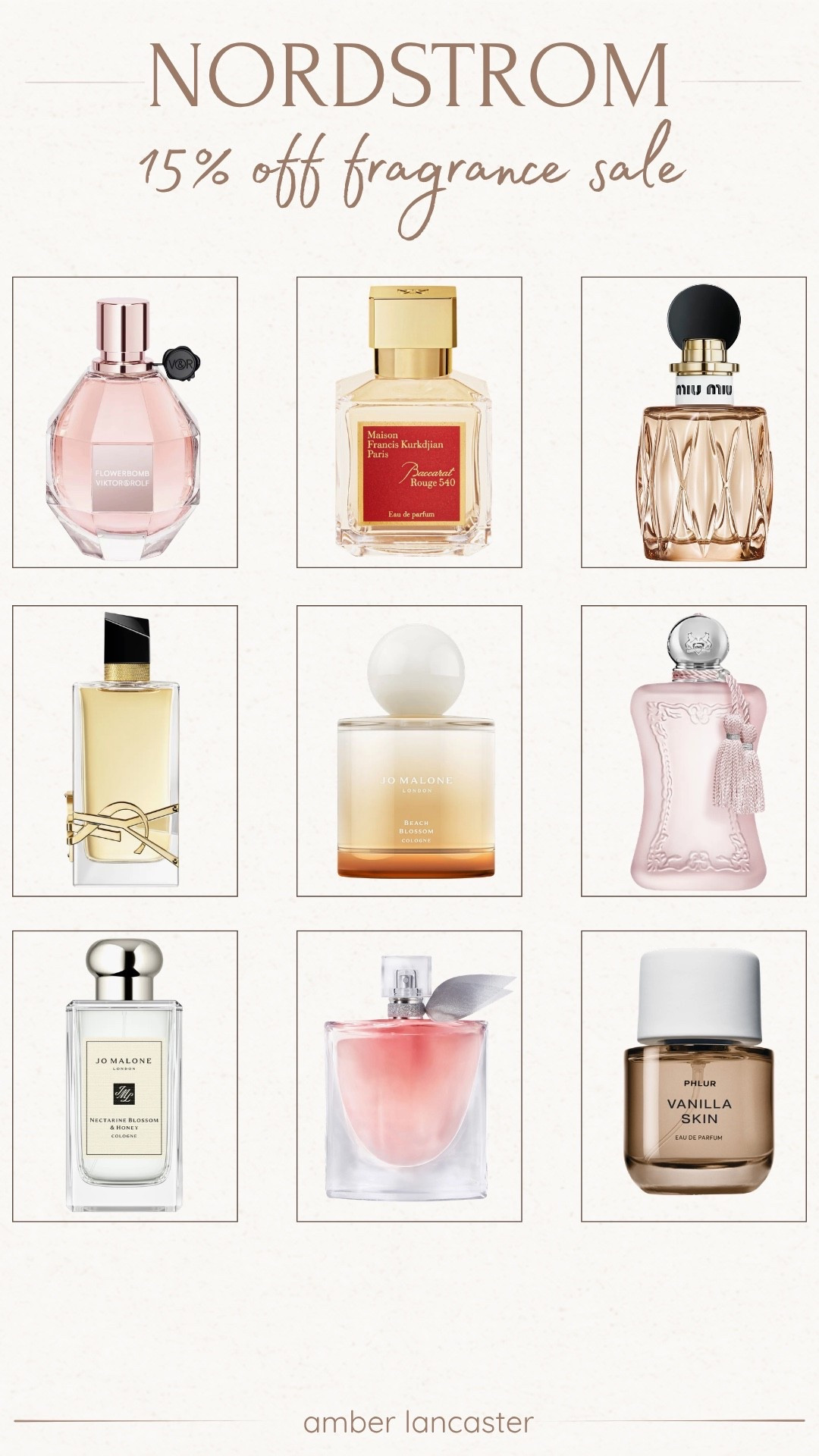 Nordstrom Beauty Savings Event -
Fragrances are 15% off! | 
nordstrom, nordstrom sale, nordstrom savings event, nordstrom beauty savings event, nordstrom fragrance sale, nordstrom perfume, fragrances, women’s perfume, perfume, baccarat rouge 540, flowerbomb, jo malone perfume, miu miu perfume.

#LTKSaleAlert #LTKBeauty #LTKSeasonal