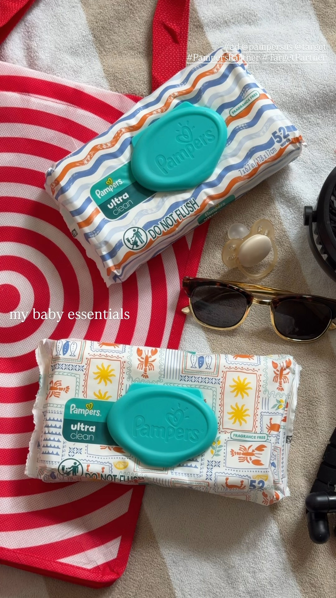 #ad Adding the cutest summer pattern to my grab-and-go diaper packs with @pampers!
I found these at @Target and had to stock up on the fun designs for the summer! ☀️
#TargetPartner #PampersPartner

*these Pampers Ultra Clean Summer Design wipes are only offered in select Target stores*

#LTKdayinmylife #LTKootd #LTKmomlife
