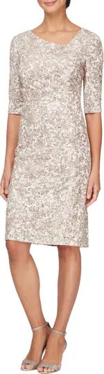 Sequin Embroidered Sheath Cocktail Dress | Nordstrom
