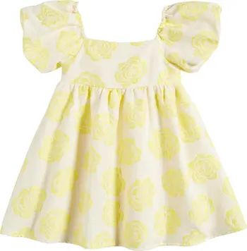 Kids' Floral Brocade Babydoll Dress | Nordstrom