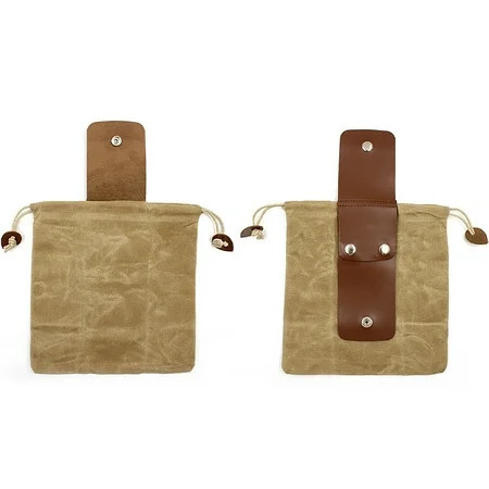 Egmy Outdoor Folding Canvas Fruit Picking Belt Bag Jungle Craft Bag Leather Belt Hanging foraging Ba | Walmart (US)