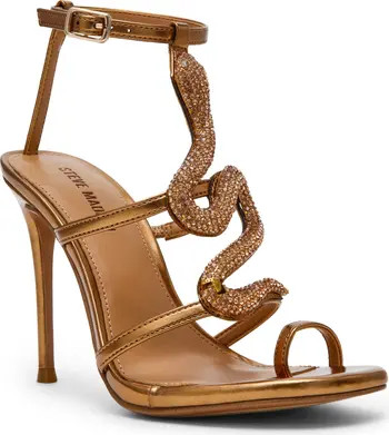 Python Crystal Snake Ankle Strap Sandal (Women) | Nordstrom