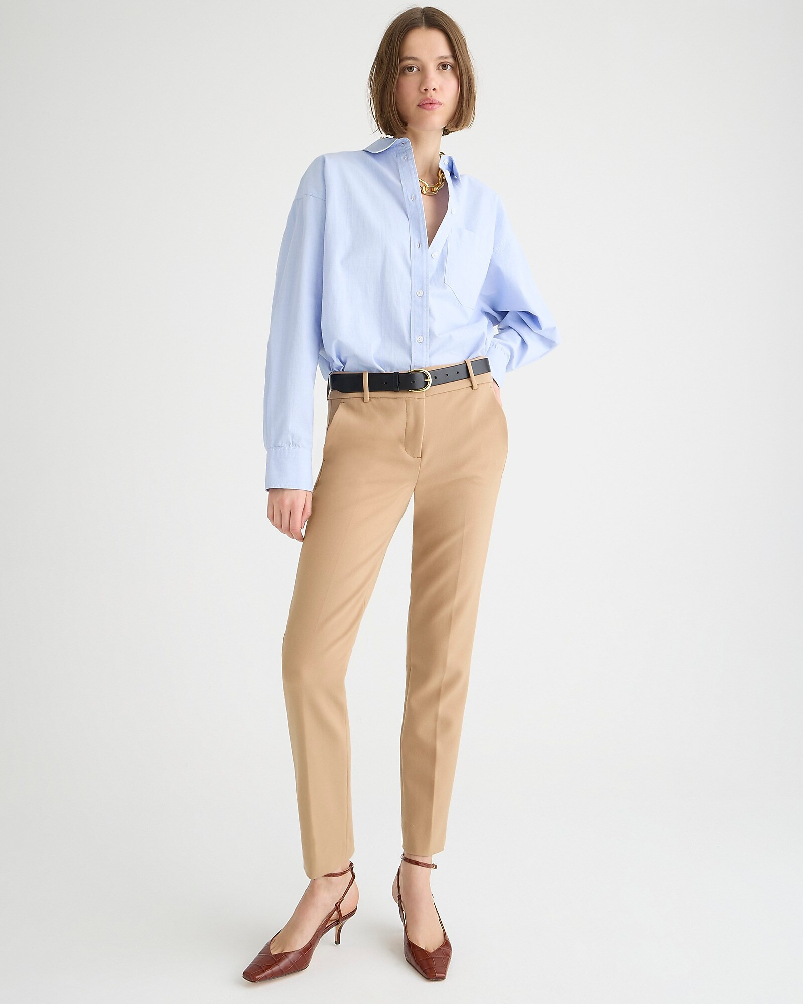 Cameron slim cropped pant in four-season stretch | J. Crew US