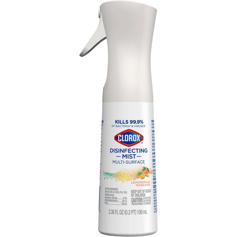 Clorox Disinfecting Mist - Ready-to-Use Lemongrass Mandarin – 3.38oz | Target