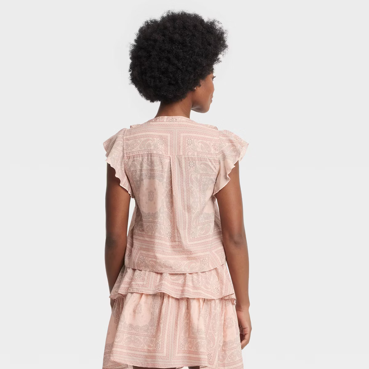 Women's Flutter Short Sleeve Blouse - Universal Thread™ | Target