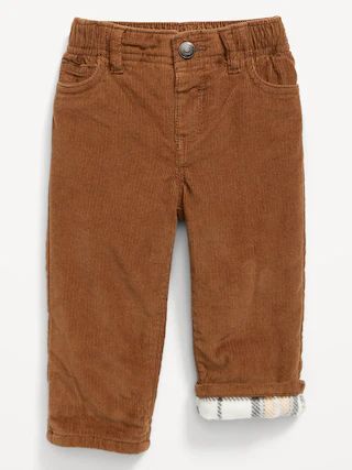 Unisex Cozy-Lined Corduroy Pants for Baby | Old Navy (US)