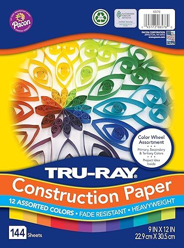 Tru-Ray Color Wheel Assortment, 9 x 12 Inches, Assorted Colors, Pack of 144 | Amazon (US)