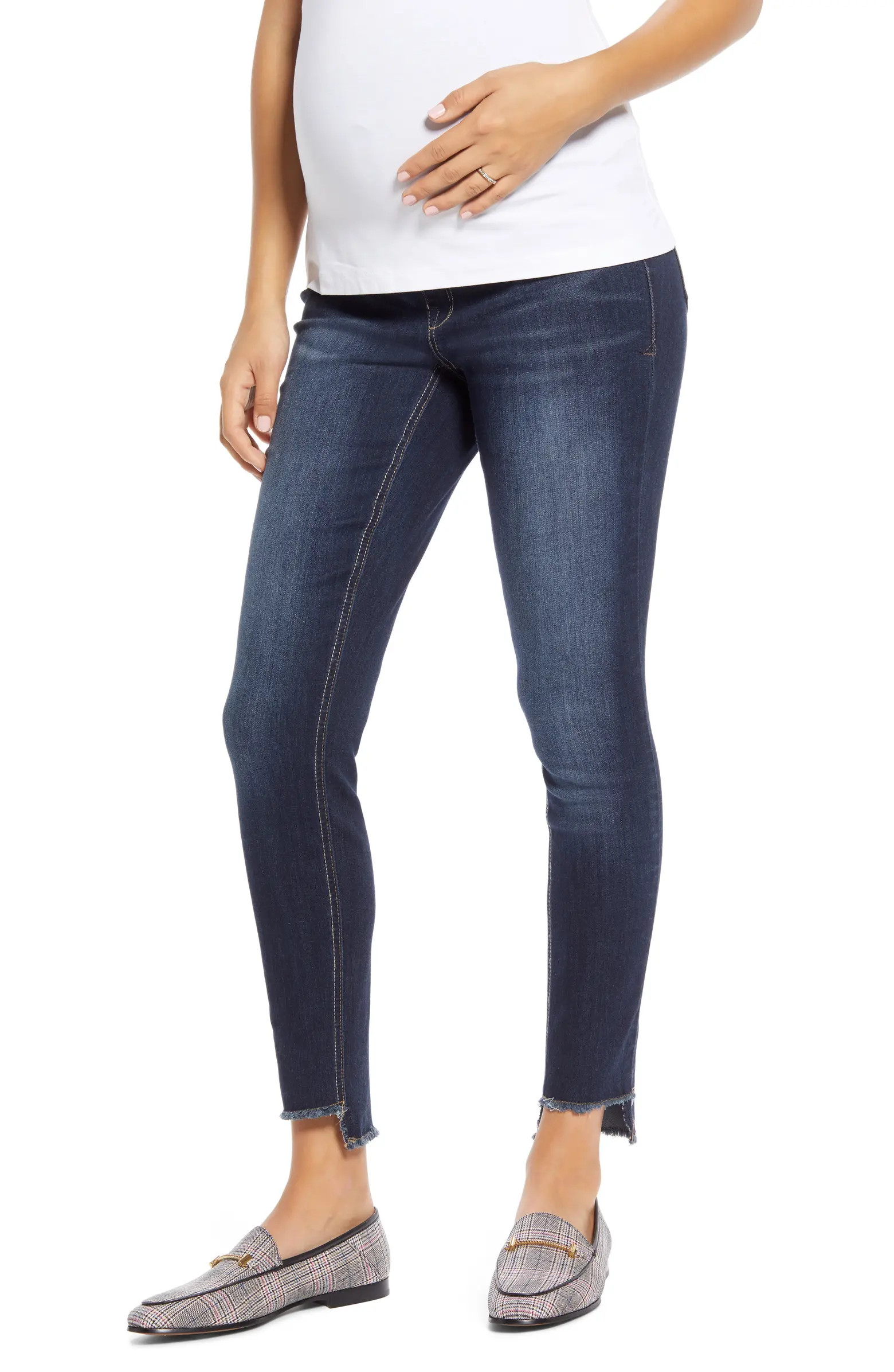 Step Hem Skinny Maternity Jeans | Nordstrom