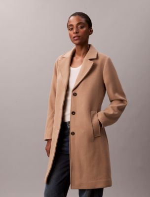 Wool Blend Tailored Coat | Calvin Klein | Calvin Klein (US)
