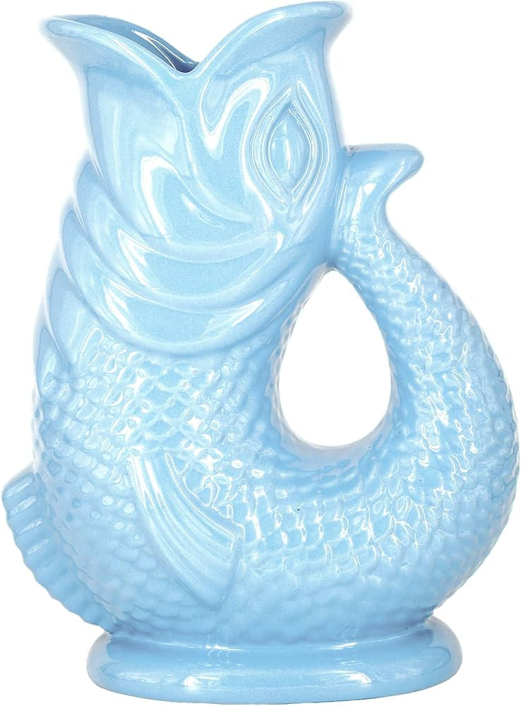 The Bubble Jug® Surf Blue 50 fl oz 1.5L Litre Extra Large Glug Gurgle Pitcher Jug - Fish Shaped ... | Amazon (US)