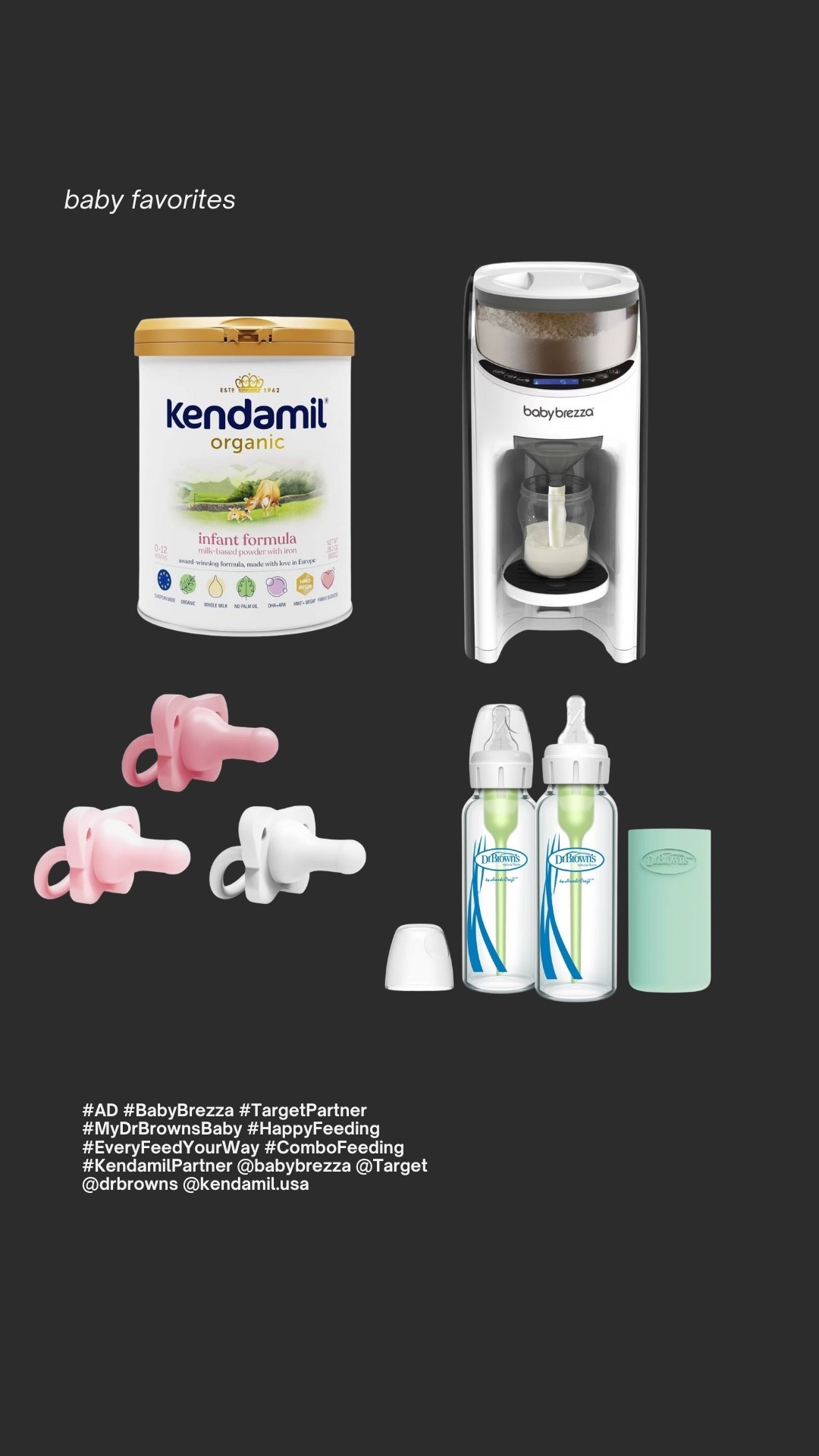 #AD Here are my favorite products from @target for combo feeding!
#BabyBrezza #TargetPartner #MyDrBrownsBaby #HappyFeeding #EveryFeedYourWay #ComboFeeding #KendamilPartner @babybrezza @drbrowns @kendamil.usa