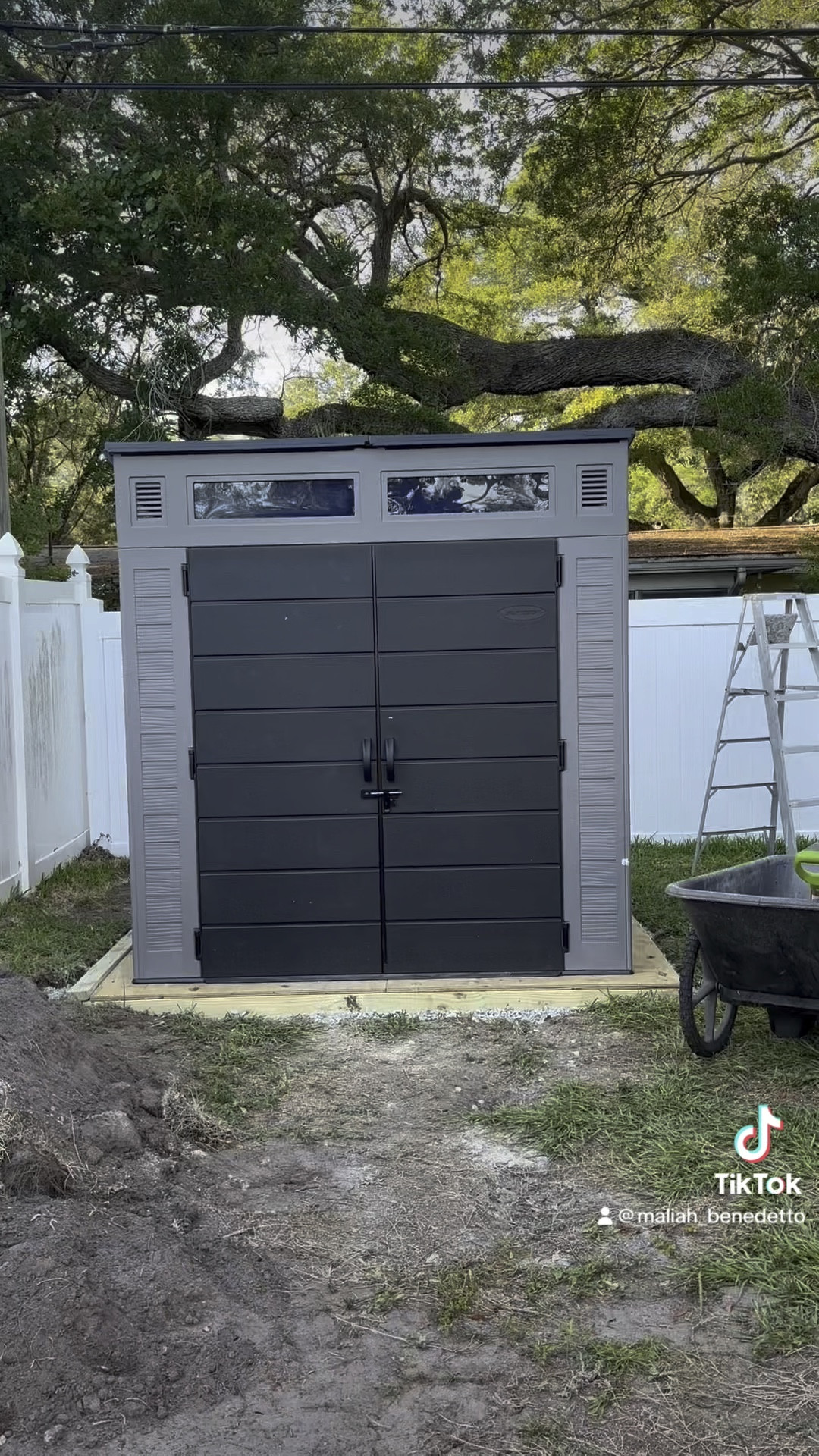 Backyard storage upgrade!
#homedepot #shed #organization #outdoorstorage

#LTKSeasonal #LTKVideo #LTKhome