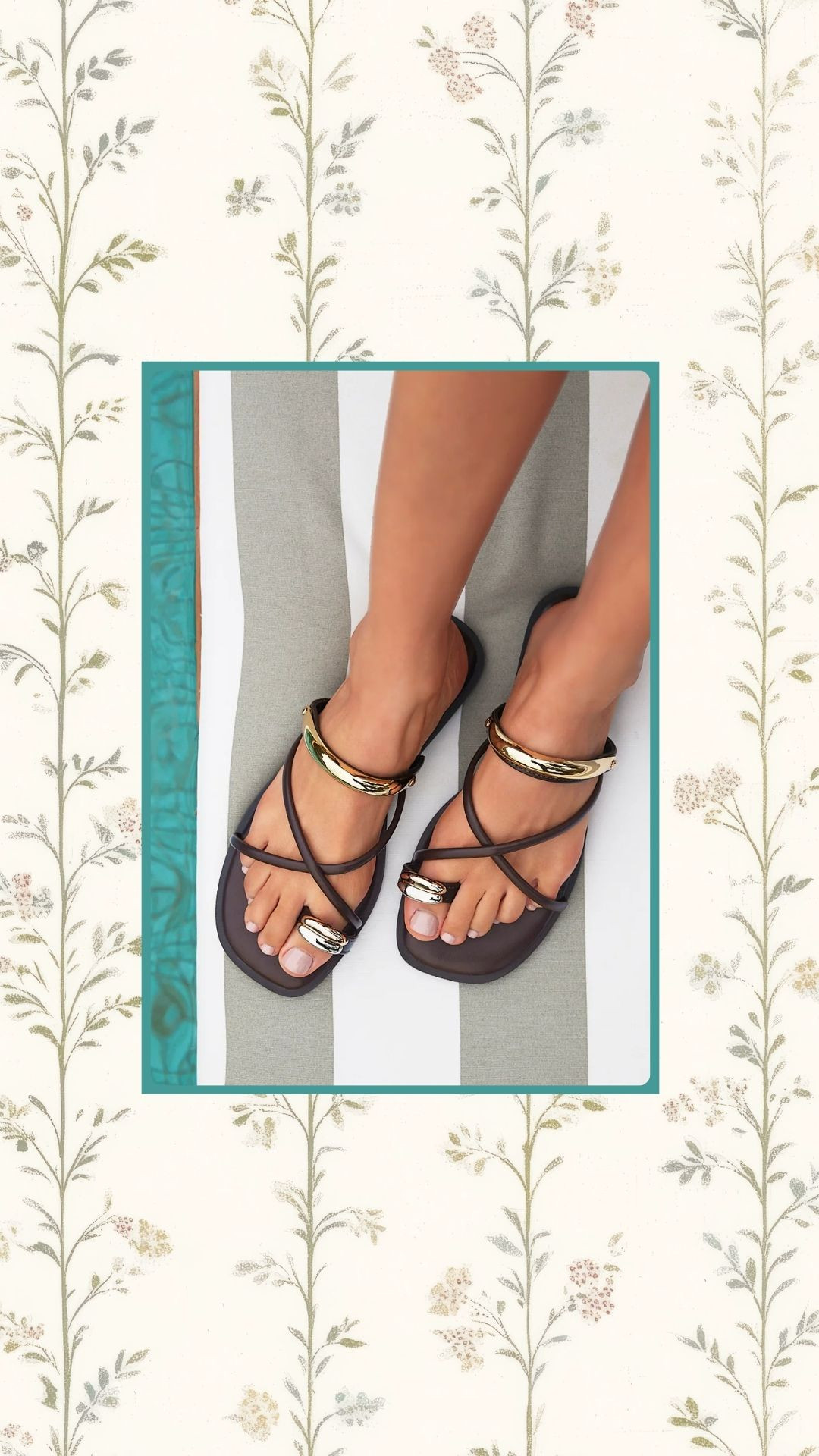 Love the elevated detail of these chocolate brown sandals for spring and summer outfits.

spring outfits 2026, summer outfits 2026, vacation outfits beach 

 #LTKMothersDay #LTKootd #LTKSeasonal