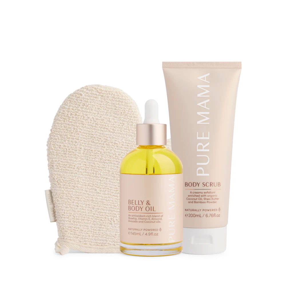 BUMP LOVE SET - Receive a FREE Body Scrub Mit | Pure Mama