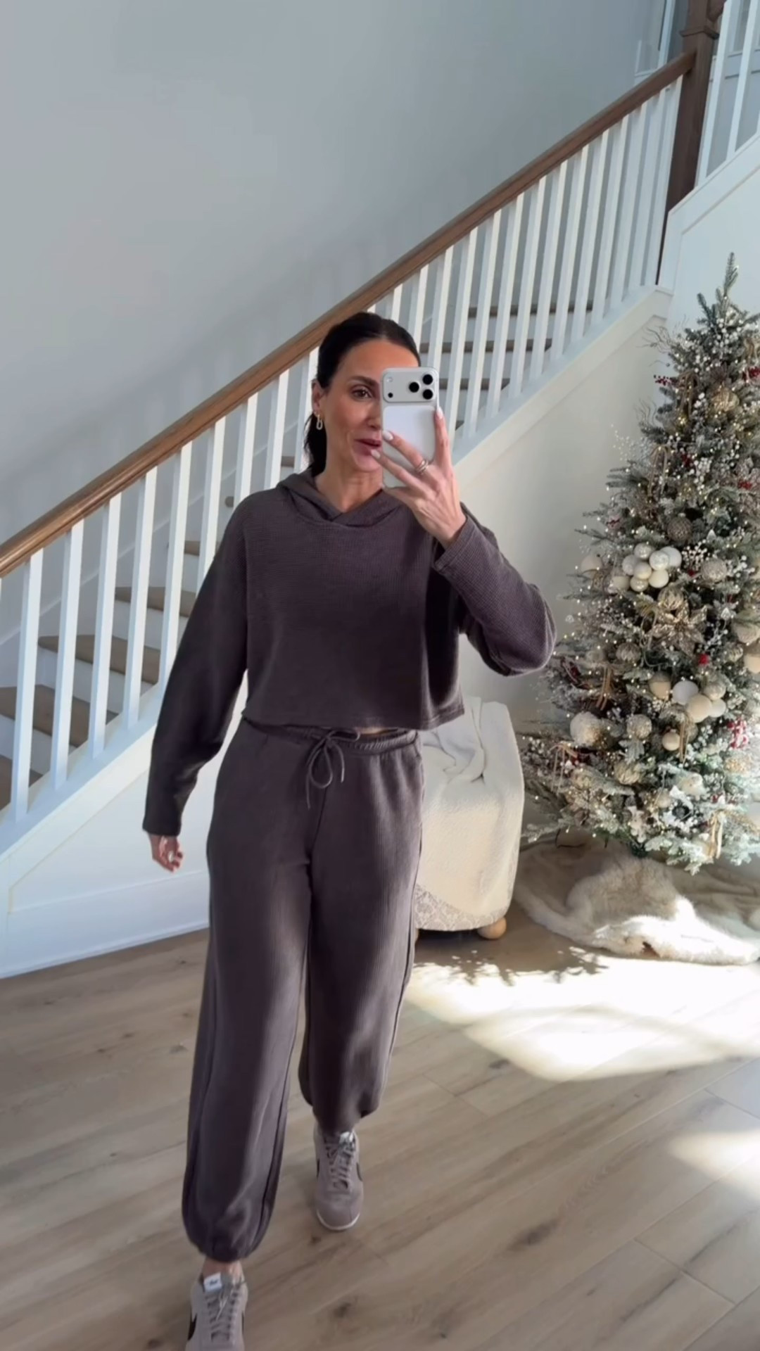 Athleisure set, comfy set, athleta, waffle knit, hjoggers, annabrstylee

#LTKOver40 #LTKSeasonal #LTKootd