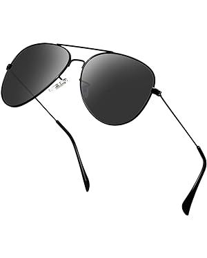 Ziwanule Polarized Aviator Sunglasses for Men/Women Metal Mens Sunglasses Driving Sun Glasses | Amazon (US)