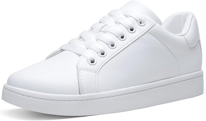 Vepose Women's Fashion Sneakers Platform Walking Shoes White Sneaker for Women | Amazon (US)
