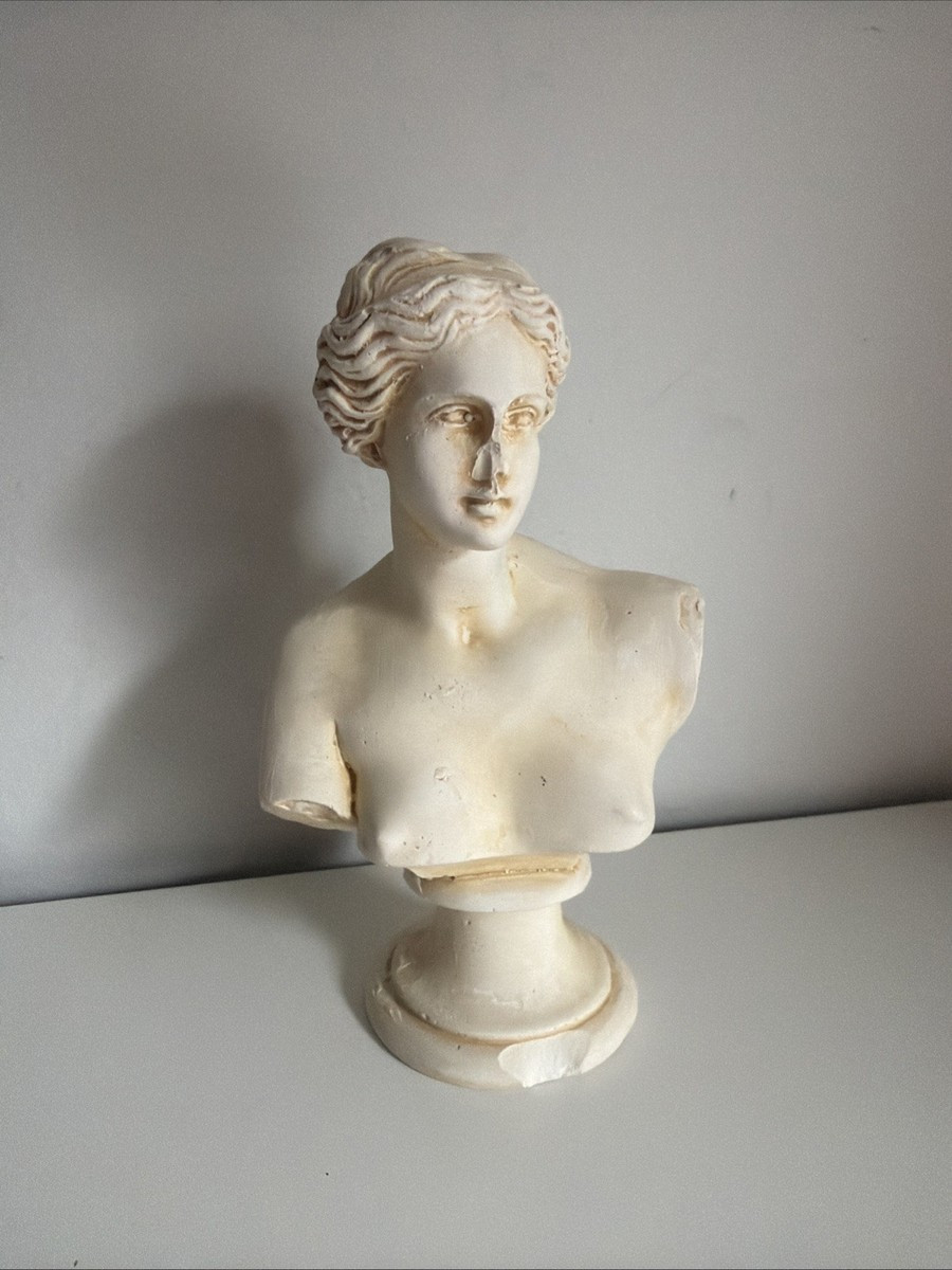 Vintage Goddess Aphrodite Venus De Milo Bust Head Greek Statue Sculpture 6" | eBay US