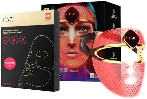 FAQ 202 Advanced 8 color Light Facemask Glass Skin Collagen Face Mask Bundle – Hydrating Skinca... | Amazon (US)