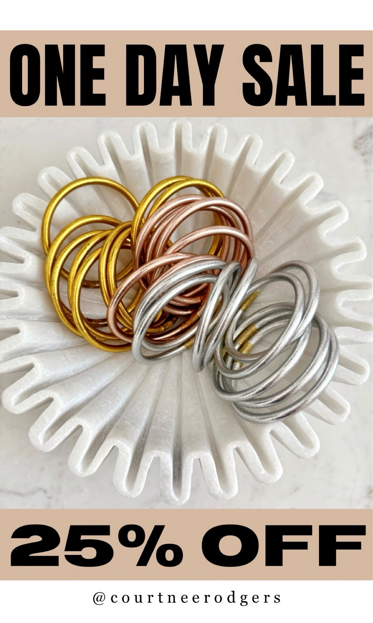 One day only sale!! Buddha Girl Bangles 25% off!!!! Discount applies once added to cart! ✨I have the champagne, silver and gold in a size medium! ✨ These make the best gifts! 🎁 Waterproof, TSA proof!

jewelry, bangles, budha girl, best seller, gifts for her, gift guide 

#LTKGiftGuide #LTKstyletip #LTKsalealert