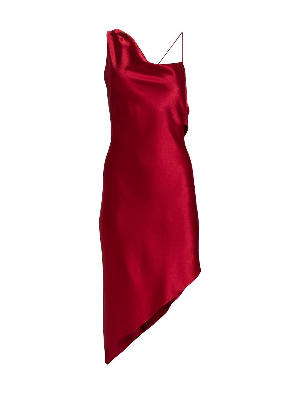Landon Drapey Asymmetric Slip Dress | Saks Fifth Avenue