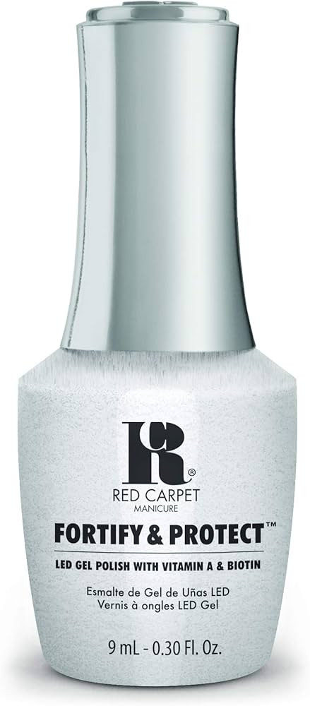Red Carpet Manicure Fortify & Protect Soft White Shimmer Gel Polish for Strong, Healthy Nails - I... | Amazon (US)