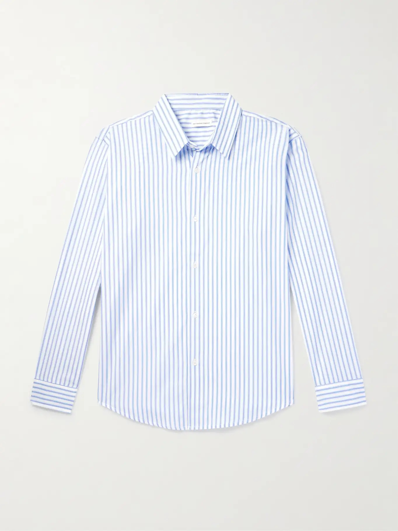 Logo-Embroidered Striped Cotton-Poplin Shirt | Mr Porter (UK)