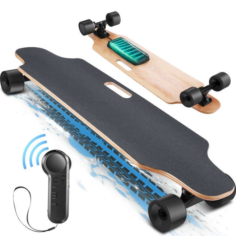 35.4" Electric Longboard for Adults 350W Electric Skateboard with Remote Control 12 MPH Top Speed... | Walmart (US)