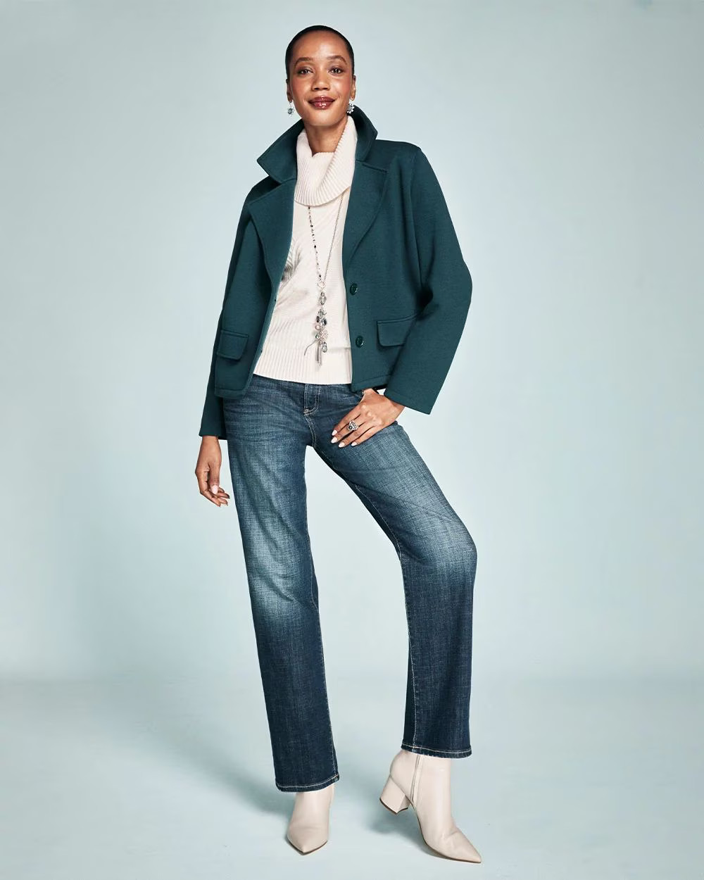 Girlfriend Straight Ankle Jeans | Chico's