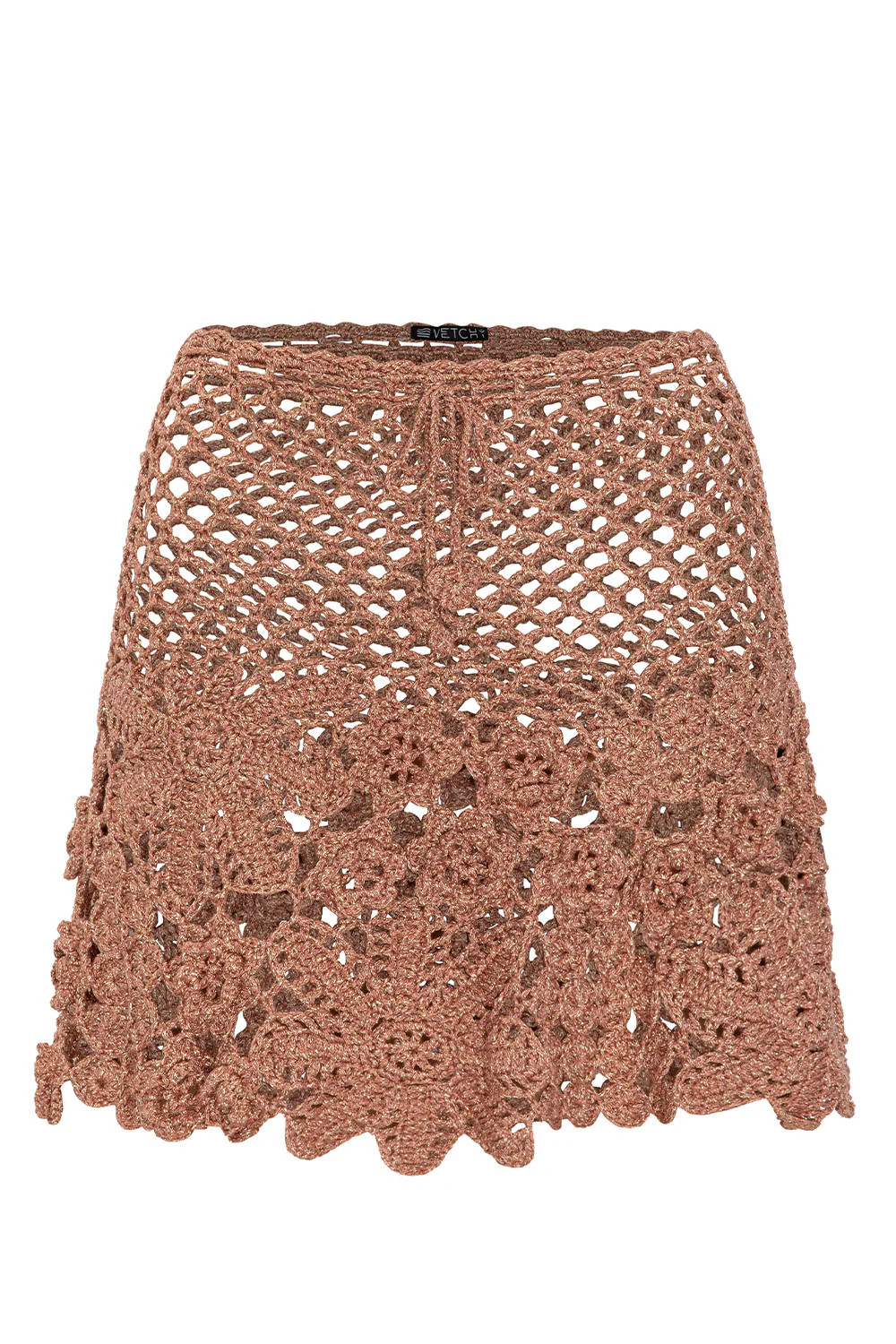 Crochet Bronze Mini Skirt | VETCHY LLC