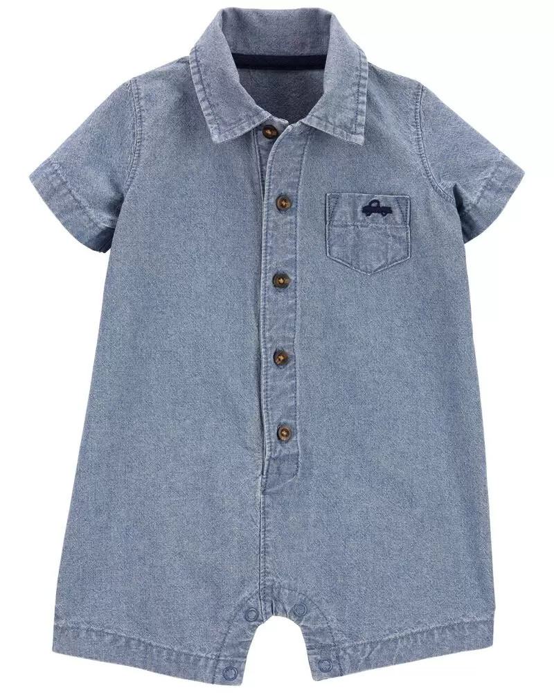 Baby Chambray Romper | Carter's