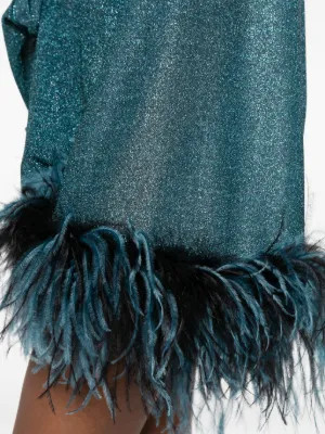 feather-trim shirt | Farfetch Global