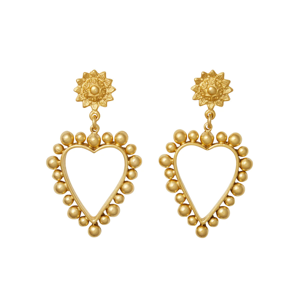 Heart Of Gold Earrings | Brinker & Eliza