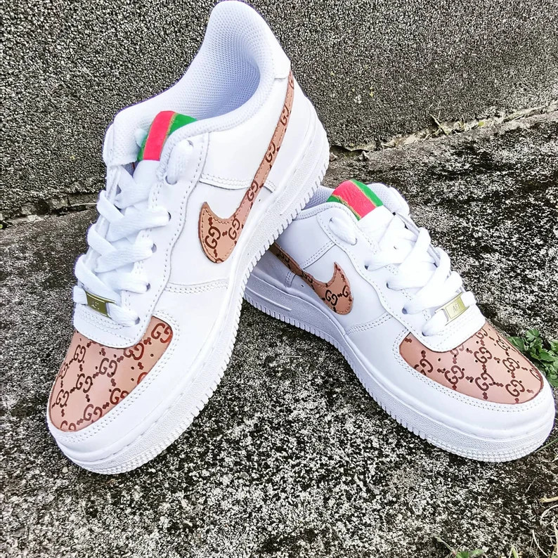 Nike Air Force 1 Custom Gucci Designe | Etsy (US)