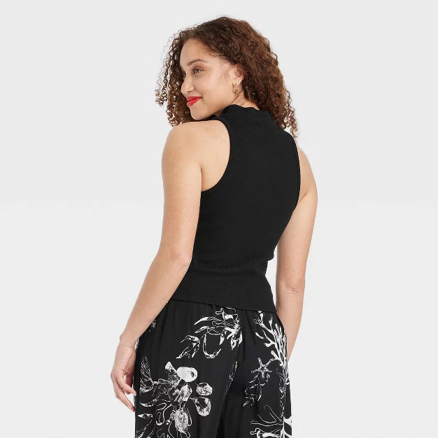 Women's Slim Fit Mock Neck Tank Top - A New Day™ | Target