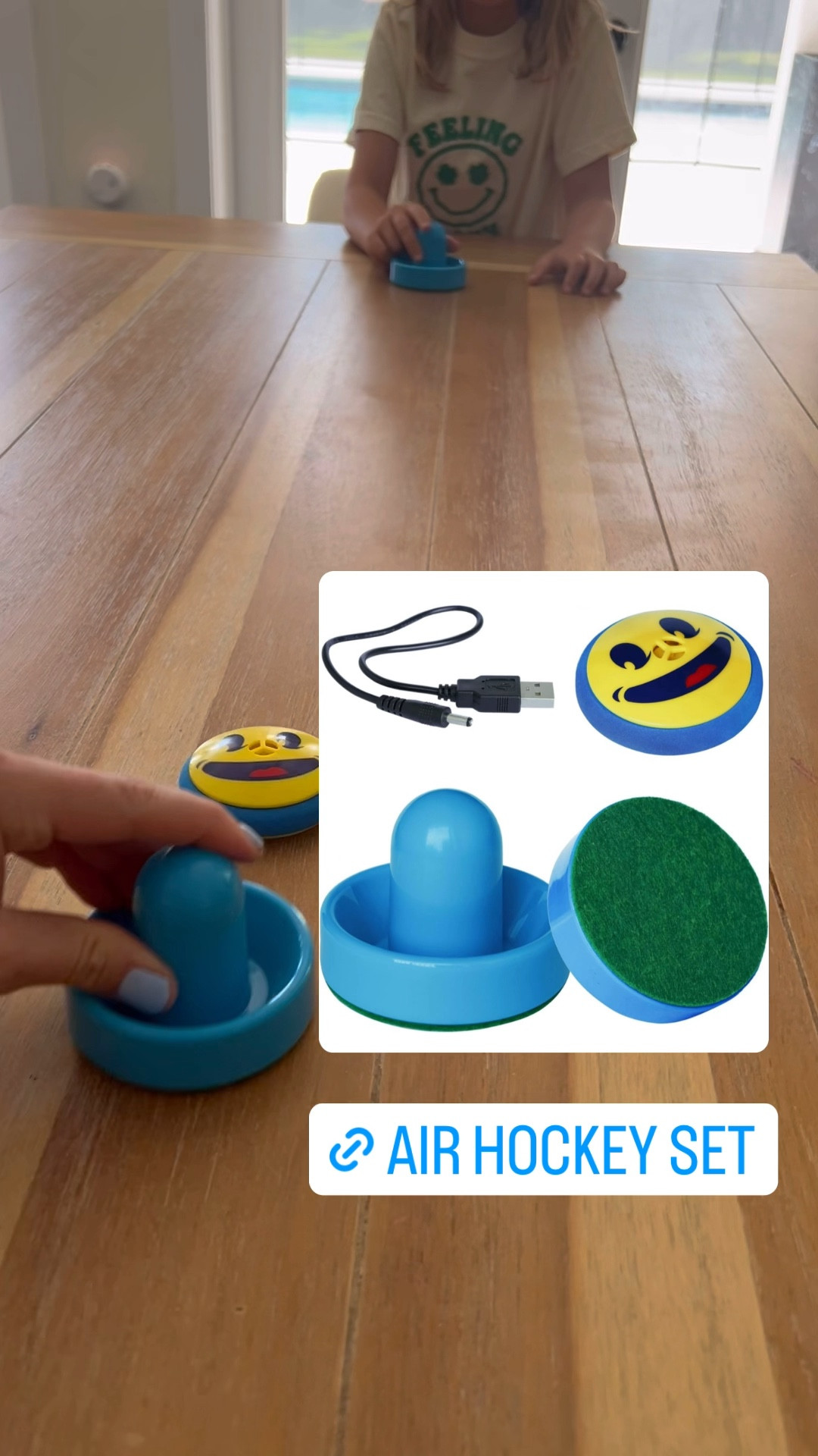 Air hockey set! Super impressed with this toy! The kids love it for family game night🙌🏼 great add on for Easter baskets!

#LTKkids #LTKfamily #LTKhome