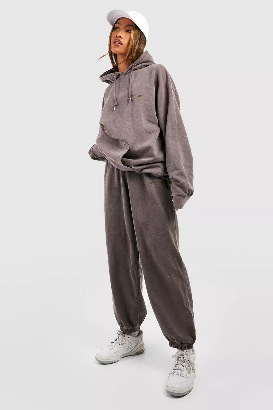 Ofcl Studio Overdyed Marl Tracksuit | Boohoo.com (US & CA)