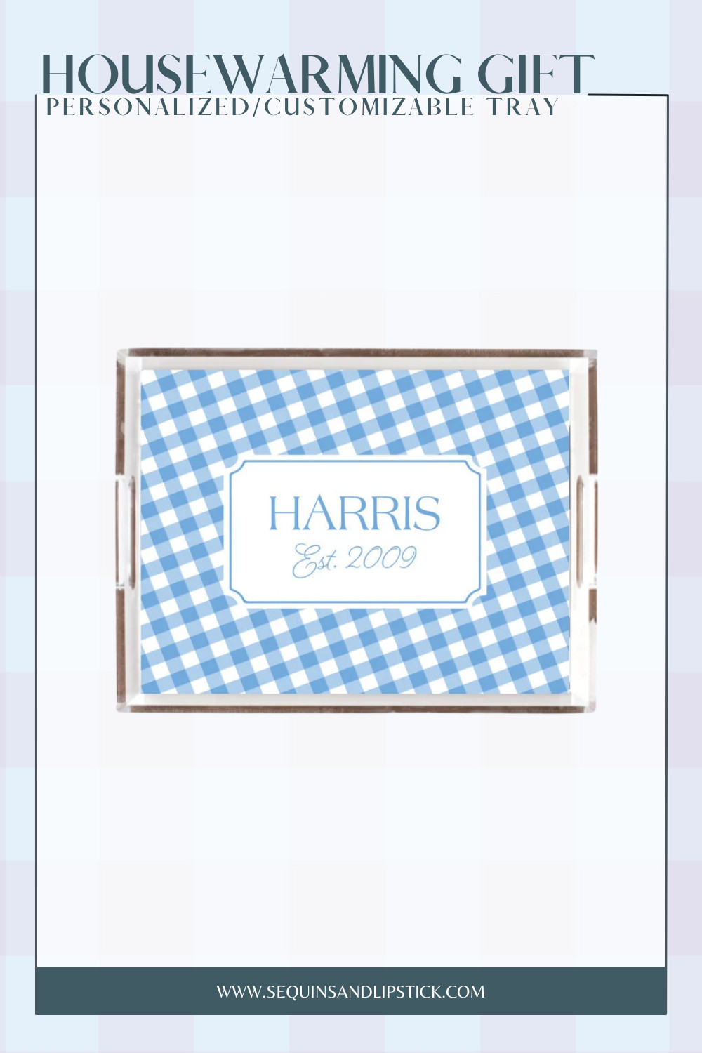 Looking for the perfect housewarming gift? Personalized acrylic trays make beautiful gifts for newlyweds, new homeowners, birthdays, and holiday entertaining. 

 #LTKHome