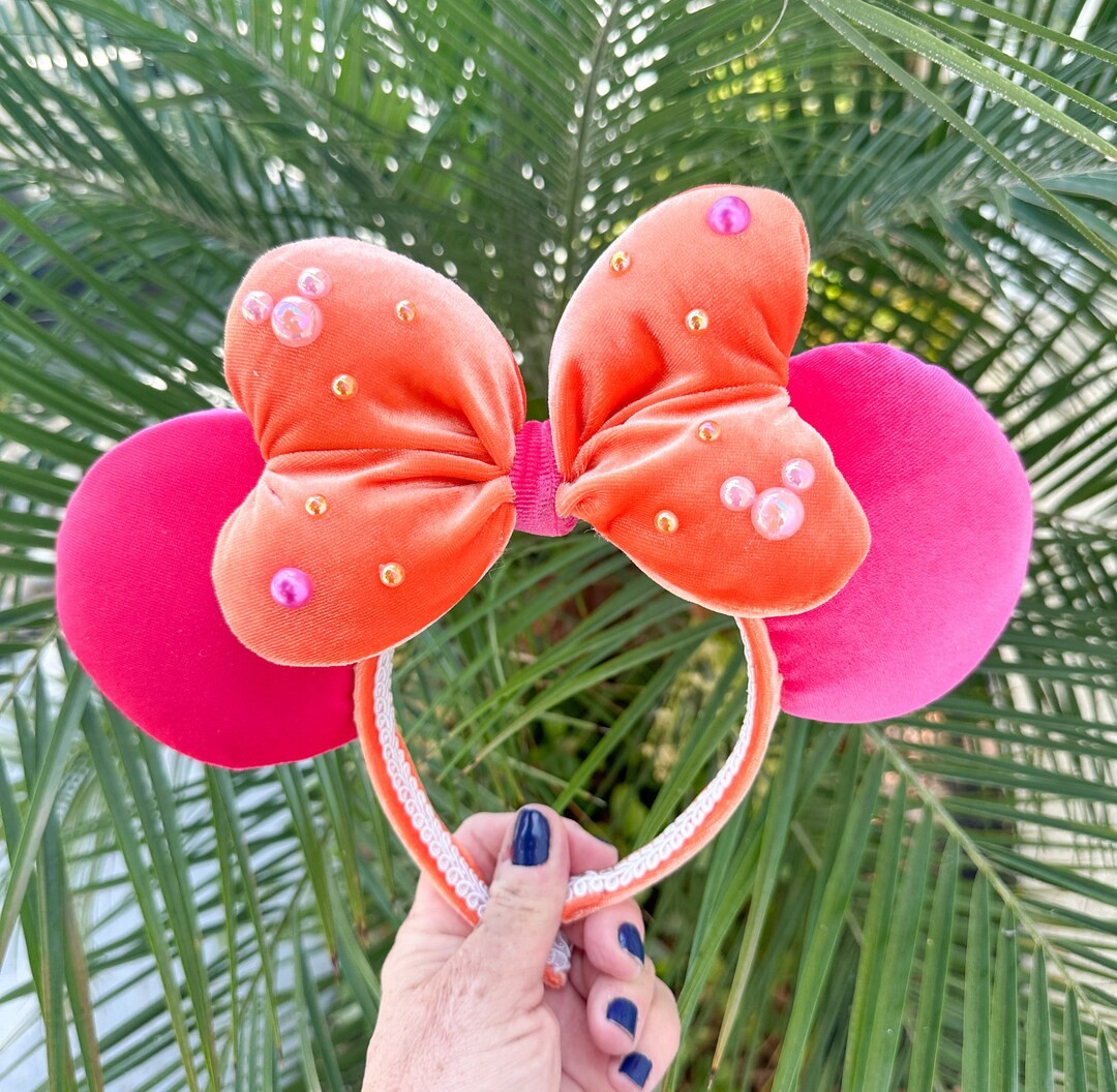 Pink Pearl Minnie Ears - Etsy | Etsy (US)