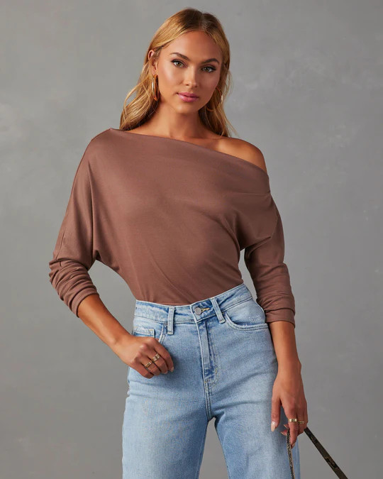 A Wow Moment Asymmetrical Long Sleeve Top | VICI