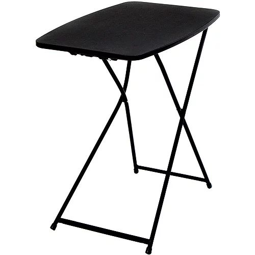 Mainstays 26" Adjustable Height Personal Folding Table, Black | Walmart (US)