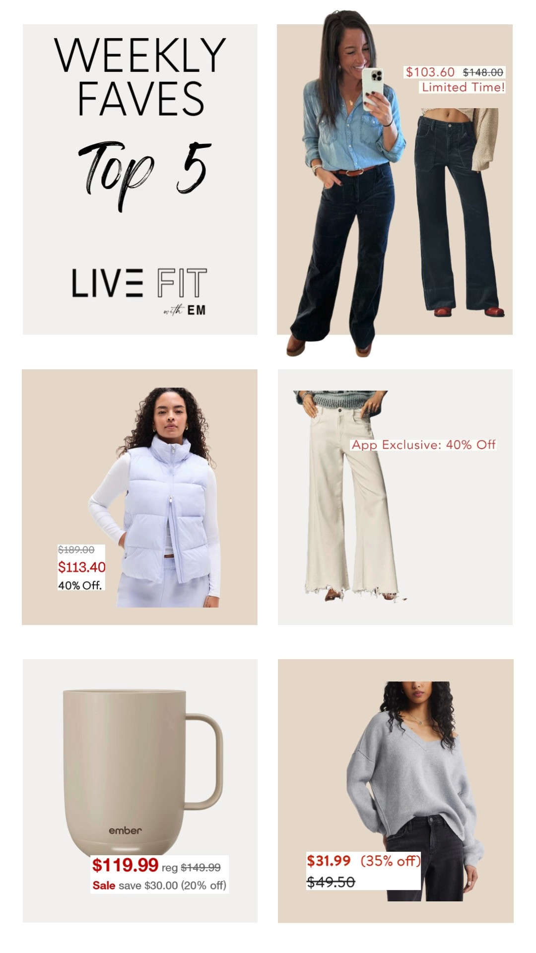 Fresh energy flows with our weekly fave, bringing joy and inspiration to everyday moments. Thoughtful picks highlight style and comfort, perfect for the season. #WeeklyFave #LifestyleInspo #SeasonalStyle #WardrobeGoals #HolidayVibes #ShoppingInspo #TrendyLooks #CozyEssentials #FashionInspo #StyleGoals 

 #LTKGiftGuide #LTKootd #LTKSaleAlert