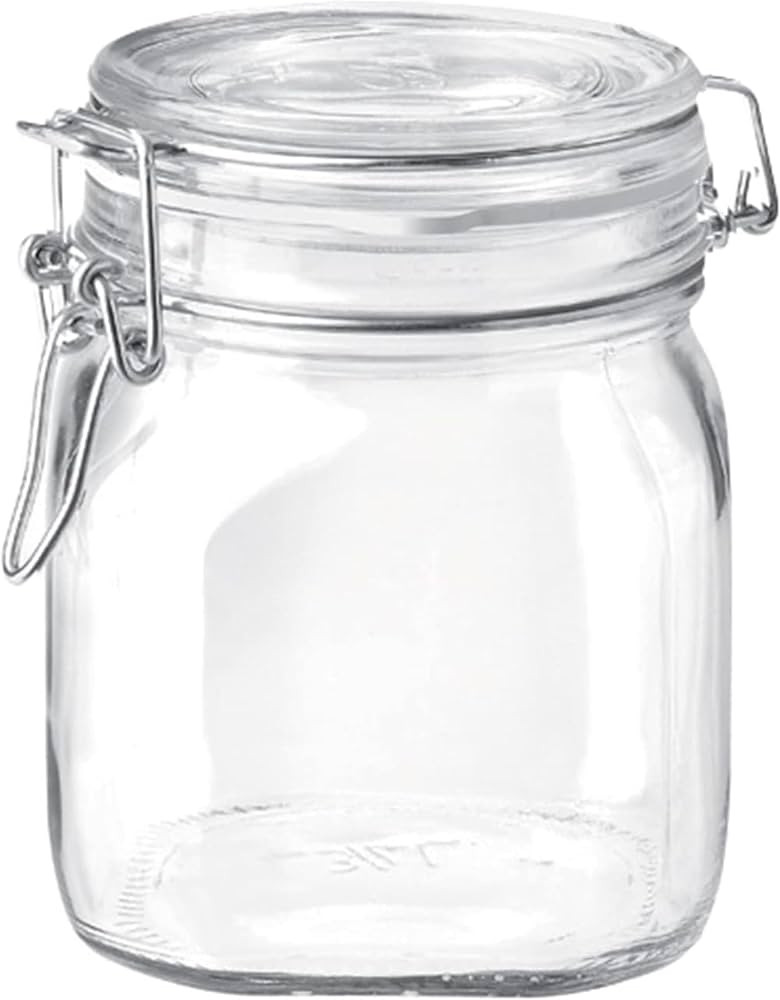 Bormioli Rocco SYNCHKG009319 B0727PL21D Fido Glass Canning Jar Italian.75, Clear | Amazon (US)