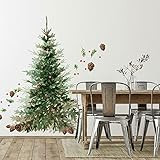 RoomMates RMK4835GM Watercolor Evergreen Christmas Tree Giant Peel and Stick Wall Decals | Amazon (US)