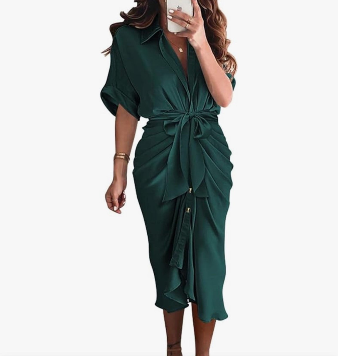 BTFBM Women Button Down Ruched Shirt Dresses Satin
Short Sleeve Lapel V Neck Summer Maxi Dress 2025
Party Wedding Guest