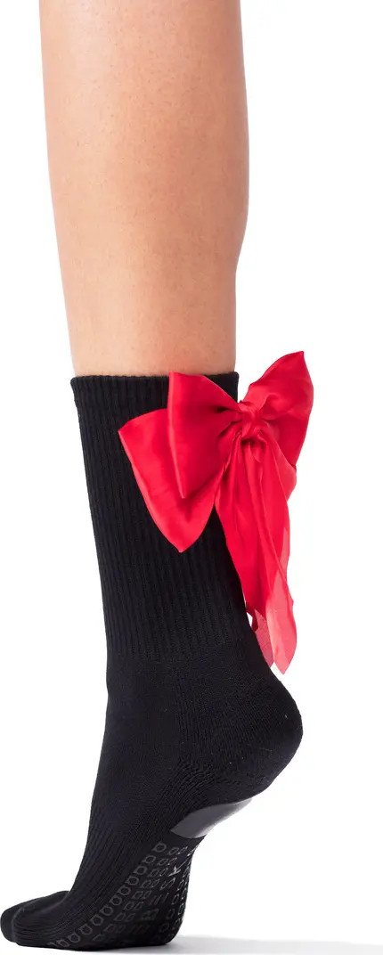 Anna Bow No-Slip Grip Crew Socks | Nordstrom