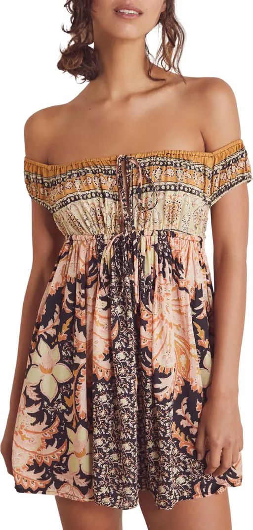 Bali Mariposa Off-the-Shoulder Babydoll Dress | Nordstrom