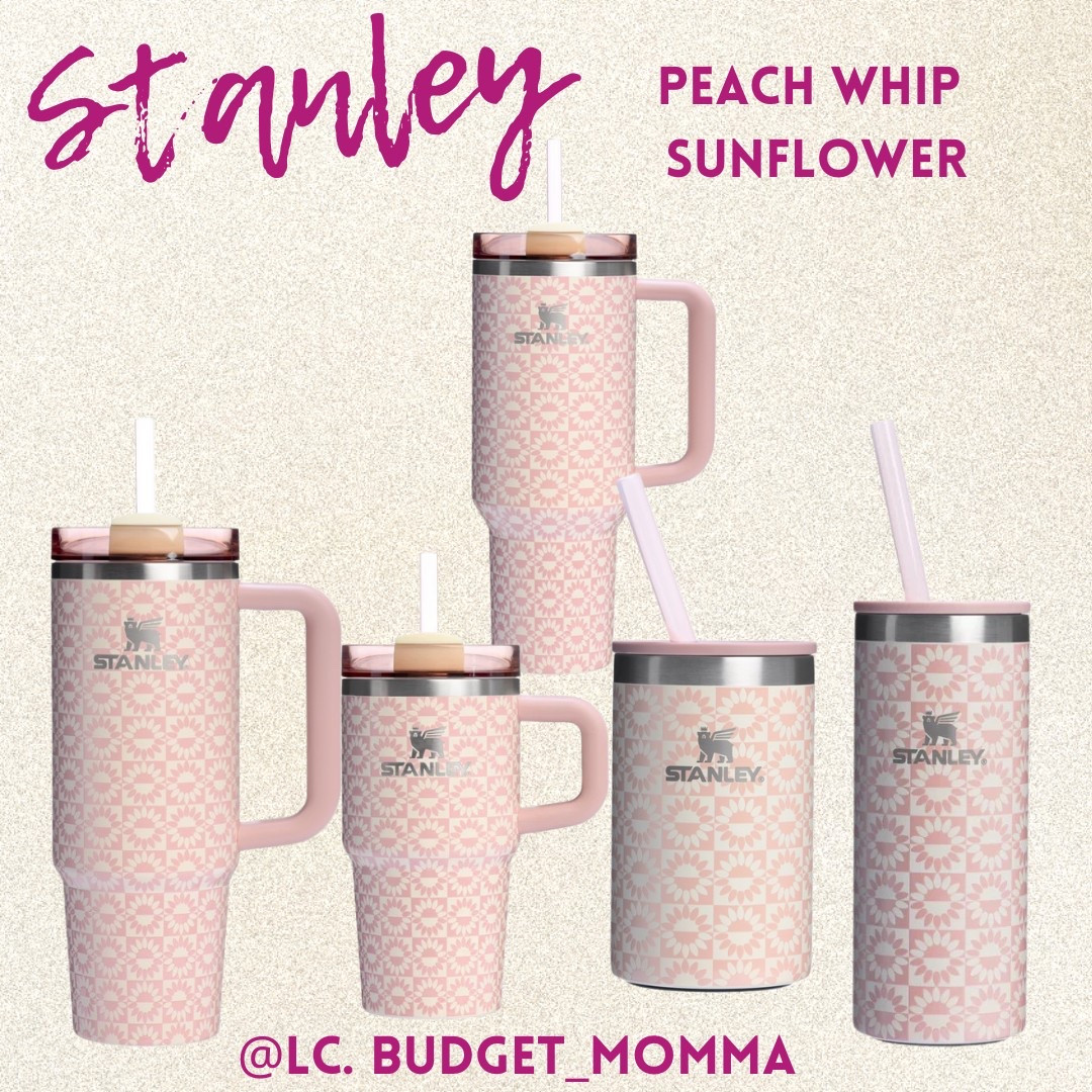 New Stanley Oasis Collection 
Peach Whip Sunflower 

#pink #sunflower #spring #tumbler #handle #straw #giftidea #white #toddler #mama #stanley

#LTKSeasonal
