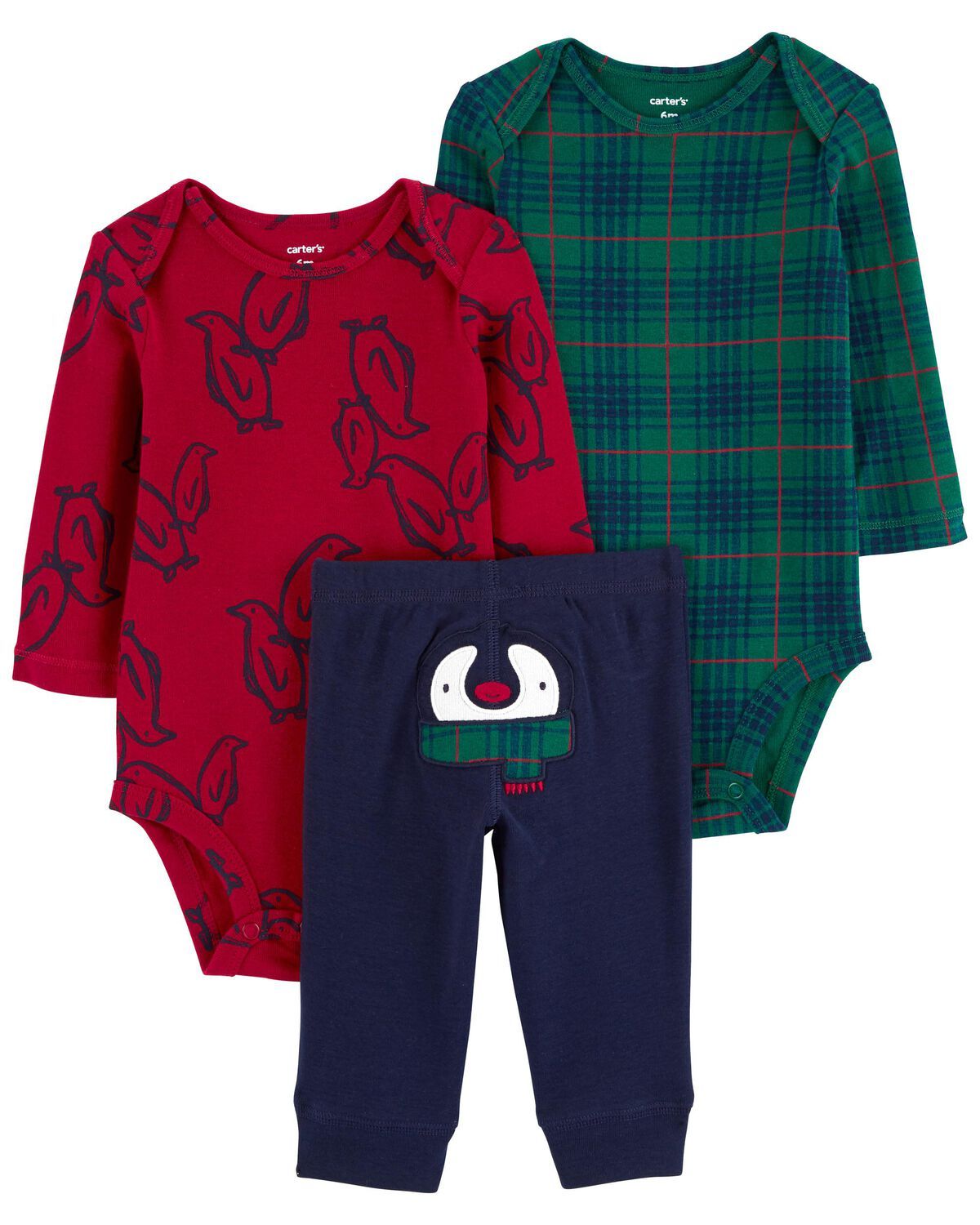 Navy/Red Baby 3-Piece Holiday Little Character Set | carters.com | Carter's